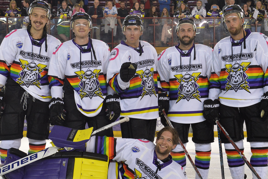Get your Pride jerseys from noon today!!! Manchester Storm