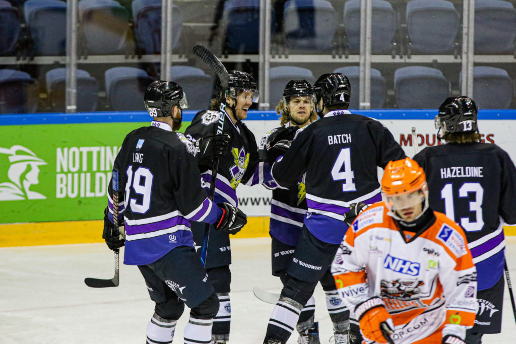 Scott Simmonds Scores for Manchester Storm against Sheffield Steelers